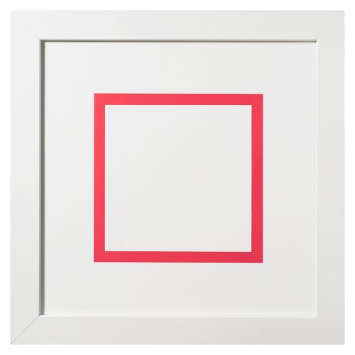 Monochromes Bild mit Innenquadrat Rosa" (2009) - 59,5 x 59,5 cm, Herbert Langenohl Künstler in Meinerzhagen