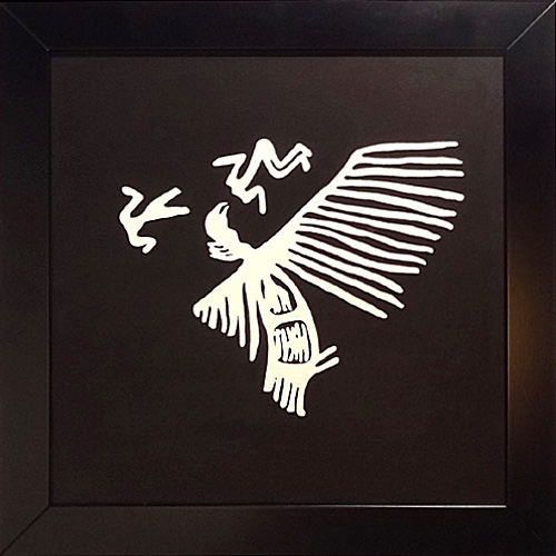 "Der Vogel" (Adler als geistiger Lehrer) (2012) - 59,5 x 59,5 cm, Herbert Langenohl Künstler in Meinerzhagen